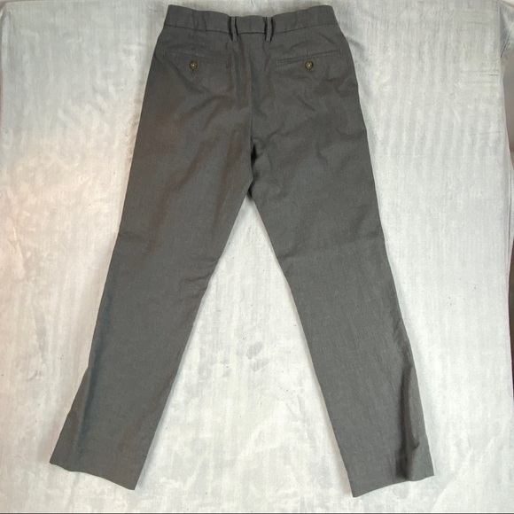 J Crew Classic Fit Heather Grey / Gray Cotton Dress Pants Sz 31W 32L NWOT - Picture 2 of 15